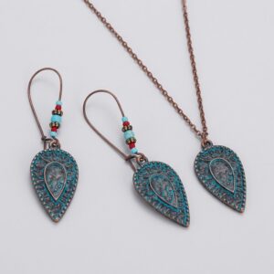 ethnic bronze jewelry set